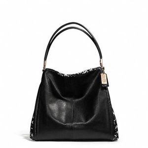 Coach | Madison Phoebe Python Embossed Shoulder Purse